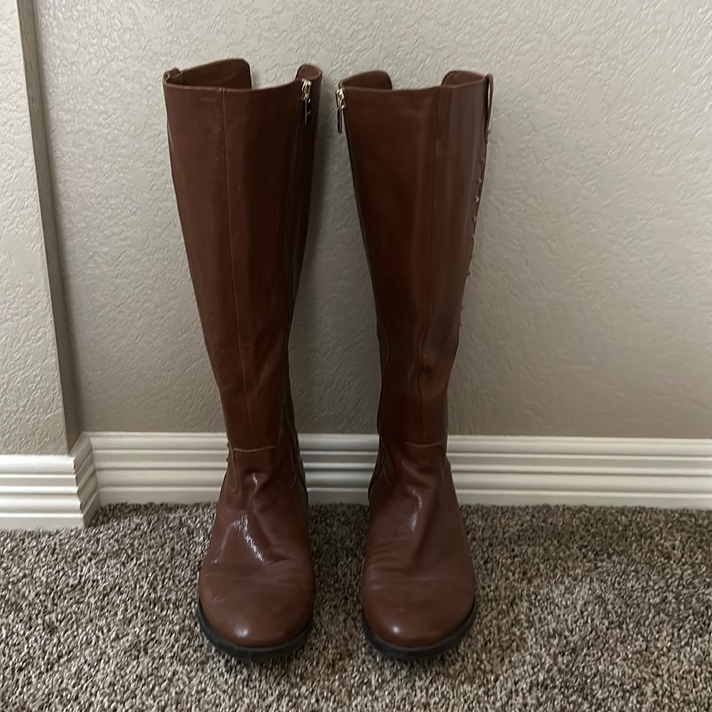 Marc Fisher Brown Knee-High Boots